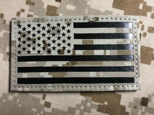 Mini US IR Flag Patch Set - Tan & Black – BritKitUSA