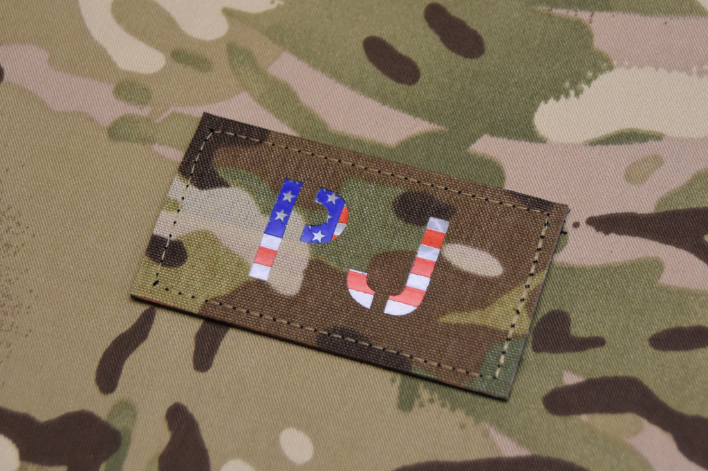 PJ Multicam Infrared US Flag callsign Patch