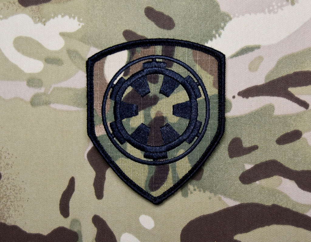 Multicam Imperial Crest Embroidered Shield Patch