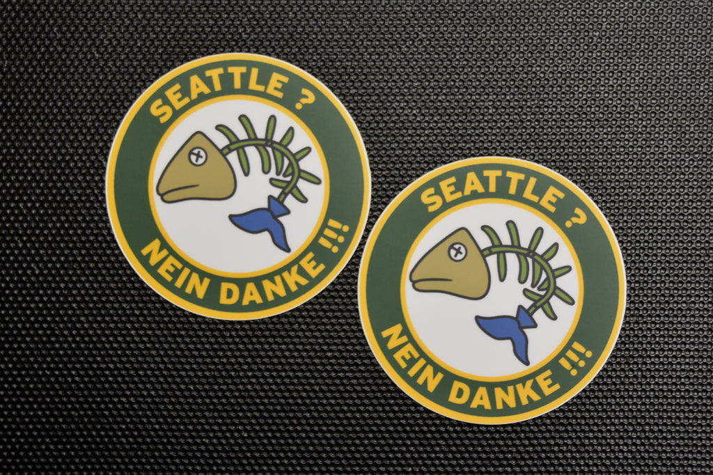 Seattle Nein Danke 2 Piece Sticker Set