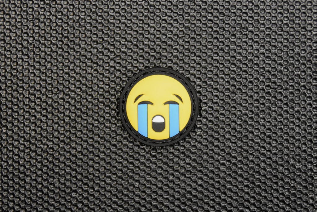 Loudly Crying Face Emoji 3D PVC Ranger Eye Patch