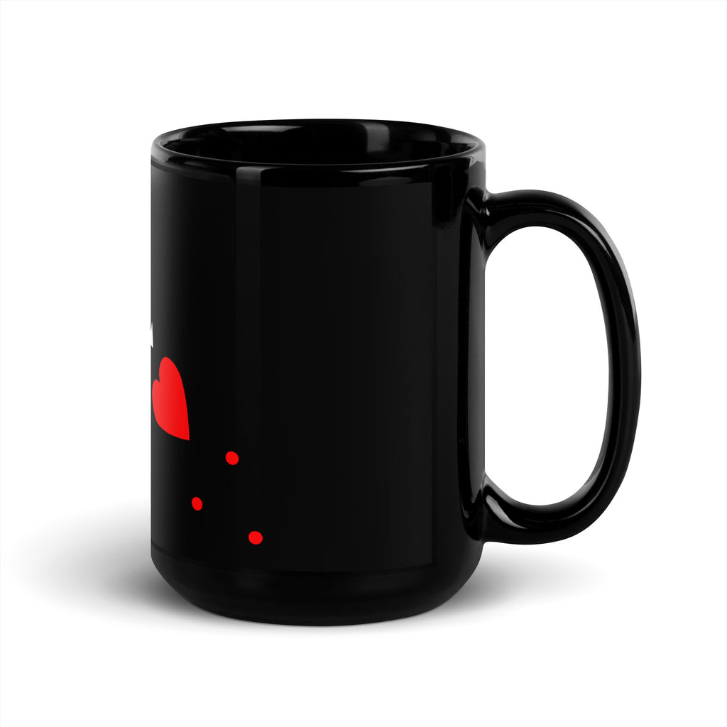 Blackbeard Pirate Flag Black Glossy Mug