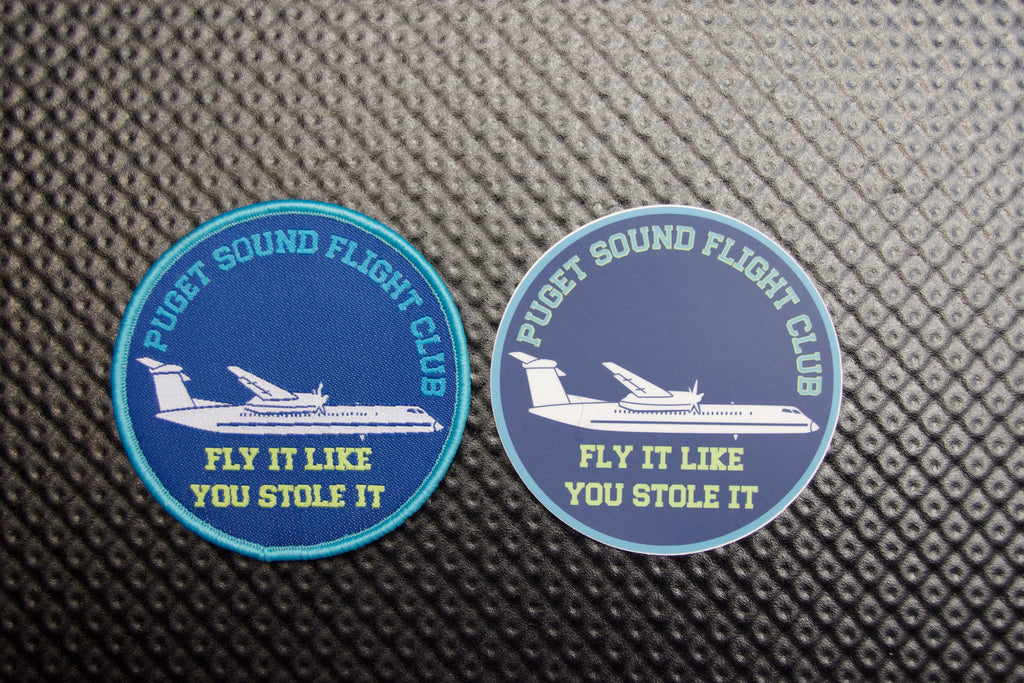 Puget Sound Flight Club Patch & Sticker Set