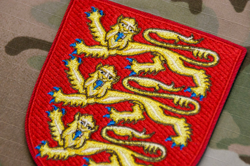 Premium Embroidered Three Lions England Coat Of Arms Patch
