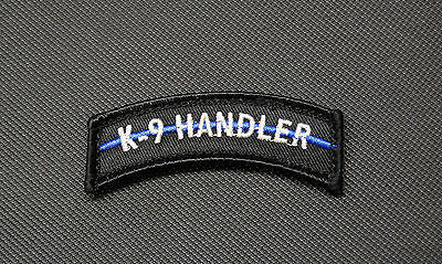 K9 Handler Thin Blue Line Tab Patch K-9