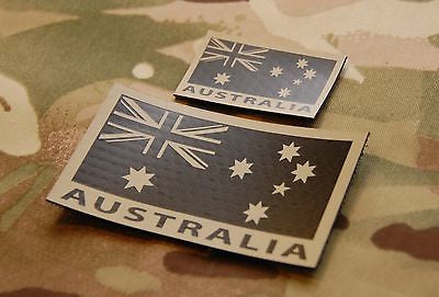 Infrared Australian Flag Patch Set - Tan & Black