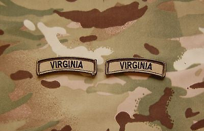 Virginia State Tab Patch Set - Multicam