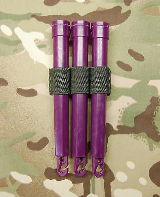 3-Cell Chemlight / Shotgun Shell / CR123 Battery Holder - OD