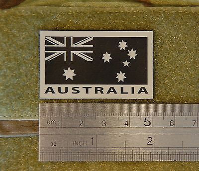 Infrared Mini Australian Flag Patch - Tan & Black
