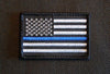 Thin Blue Line United States Flag Patch - Iron On