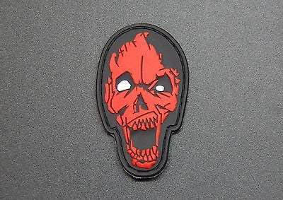 Grumpy Pencil Zombie Head 3D PVC Morale Patch