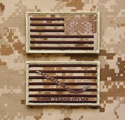 NWU Type II Reverse US Flag & First Navy Jack Uniform Patch Set