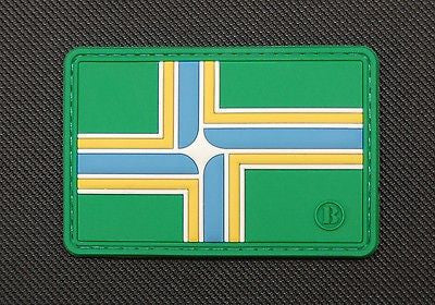 Portland City Flag 3D PVC Morale Patch