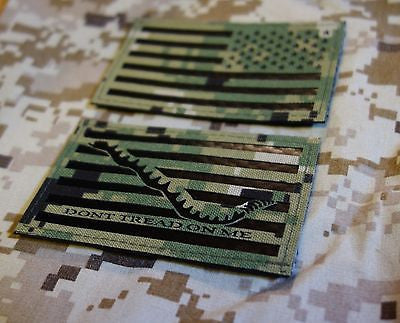 IR NWU Type III Reverse US Flag & First Navy Jack Patch Set