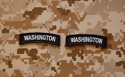 Washington State Tab Patch Set - Black & White