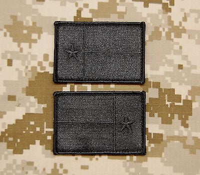 Blackout Texas State Flag Lone Star State Morale Patch Set