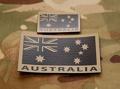 Infrared Australian Flag Patch Set - Tan & Black