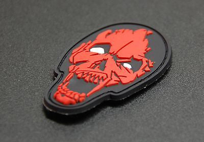 Grumpy Pencil Zombie Head 3D PVC Morale Patch