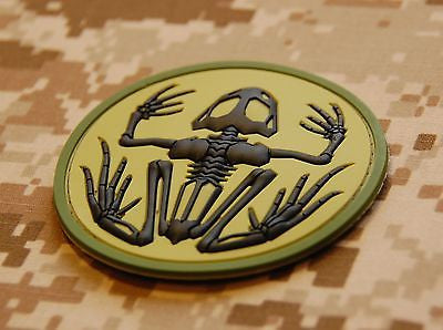 Frog Skeleton 3D PVC Morale Patch - AOR2 Version