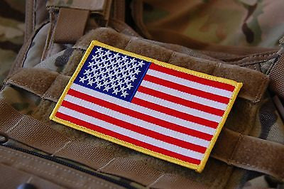 Large American Flag Patch - 5" x 3" BritKitUSA Large American Flag Patch - 5" x 3" BritKitUSA