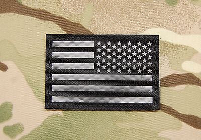 Infrared Blackout US Flag Patch Set