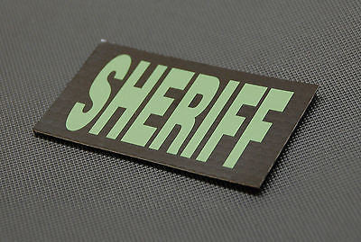 Infrared SHERIFF Patch - Green & Black