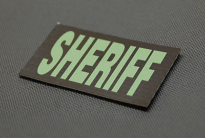 Infrared SHERIFF Patch - Green & Black – BritKitUSA