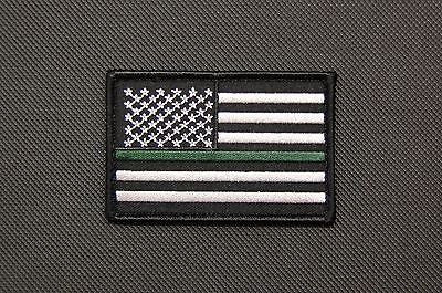 Thin Green Line United States Flag Patch Border Patrol CBP Sheriff Ranger Velcro