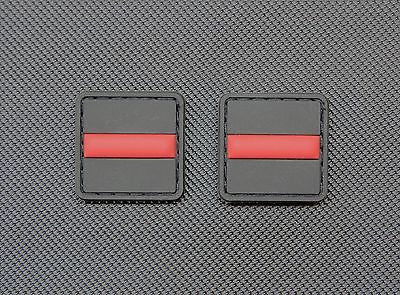 Thin Red Line 3D PVC Ranger Eye Patch Set Firefighter EMT Rescue Velcro
