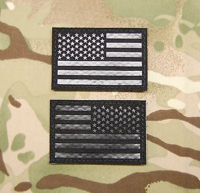 Infrared Blackout US Flag Patch Set