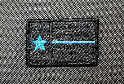 Texas Thin Blue Line State Flag Morale Patch