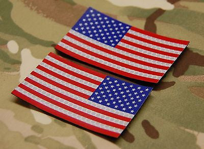 SOLAS Infrared Reflective Set Full Color US Flag Patch Set
