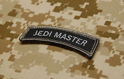 JEDI MASTER Tab Morale Patch - Black