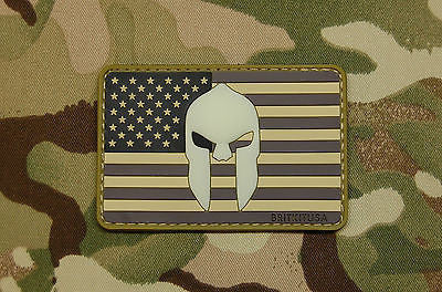 U.S.A. Flag Map PVC Morale Patch