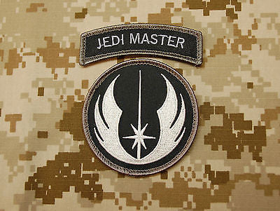 Jedi Warrior Master Patch Tab Set Black White – BritKitUSA