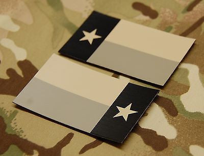 Infrared Texas State Flag Patch Set