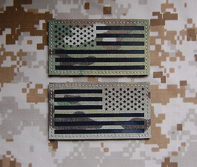 Infrared Multicam IR US Flag Patch Set