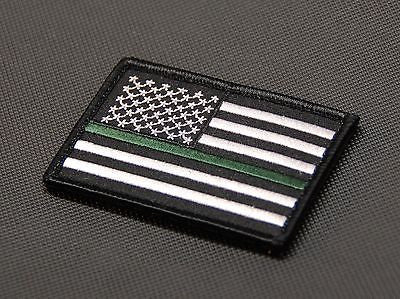 Thin Green Line United States Flag Patch Border Patrol CBP Sheriff Ranger Velcro
