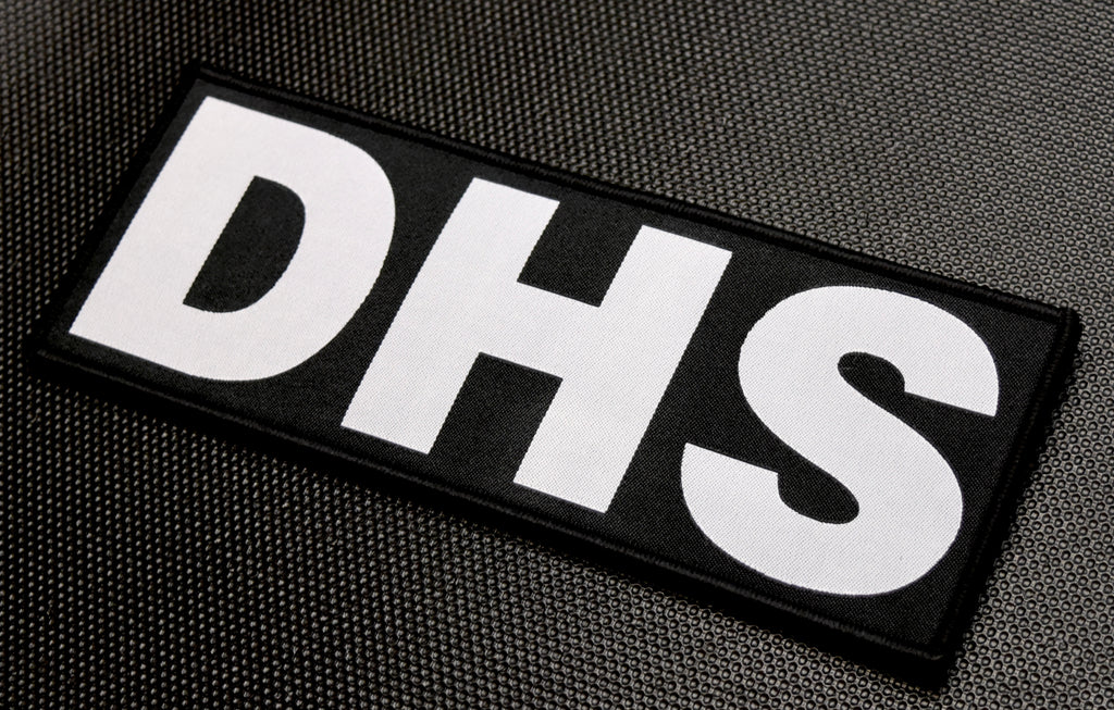 8" X 3" Woven DHS Placard Patch