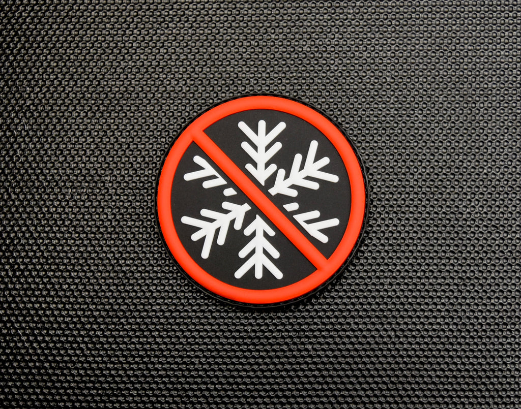 No Snowflakes Allowed GITD 3D PVC Morale Patch & Sticker Set