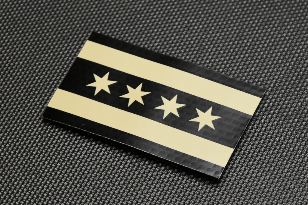 Infrared Chicago City Flag Patch