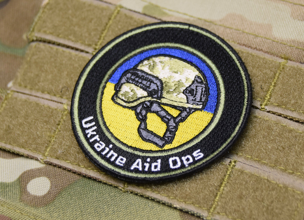 Ukraine Aid Ops Embroidered Charity Fundraiser Patch