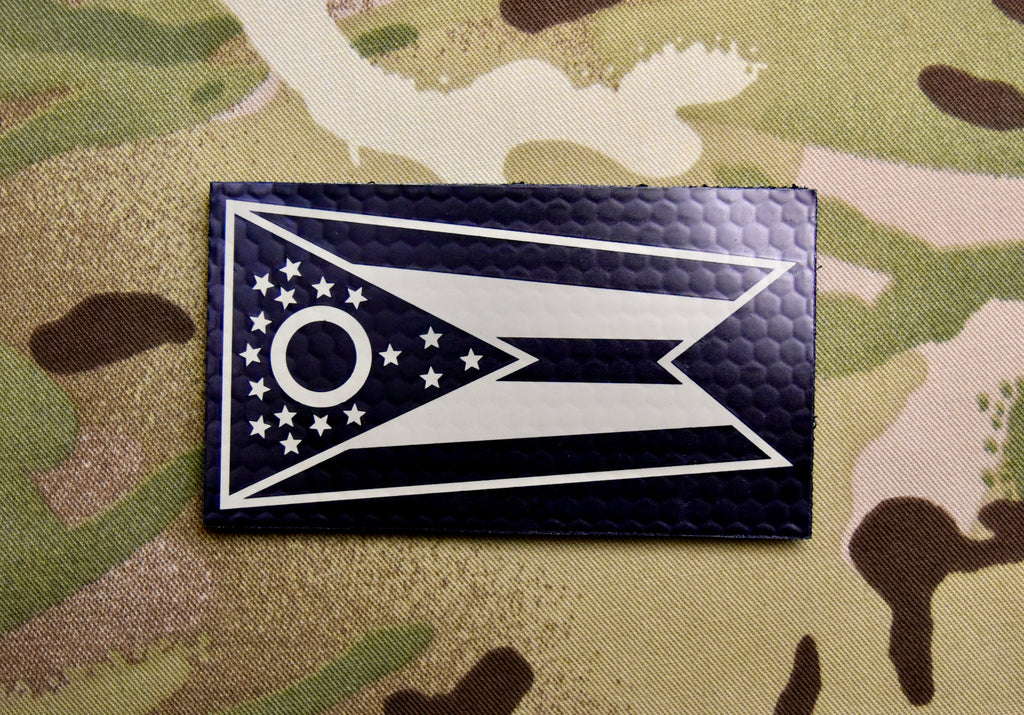 Infrared Ohio State Flag Patch