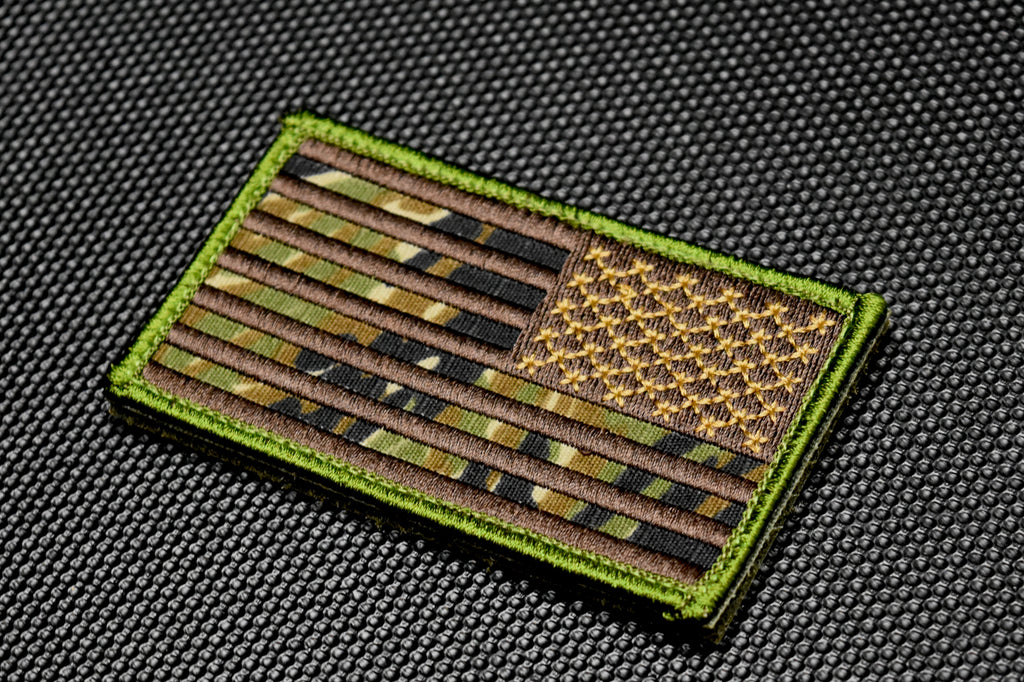 Tiger Stripe REV US Flag Embroidered Patch