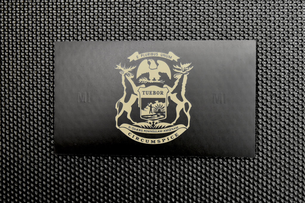 Infrared Michigan State Flag Patch
