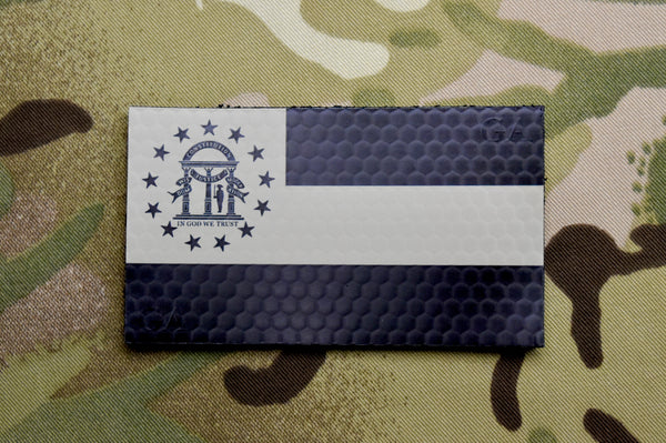 Mini US IR Flag Patch Set - Tan & Black