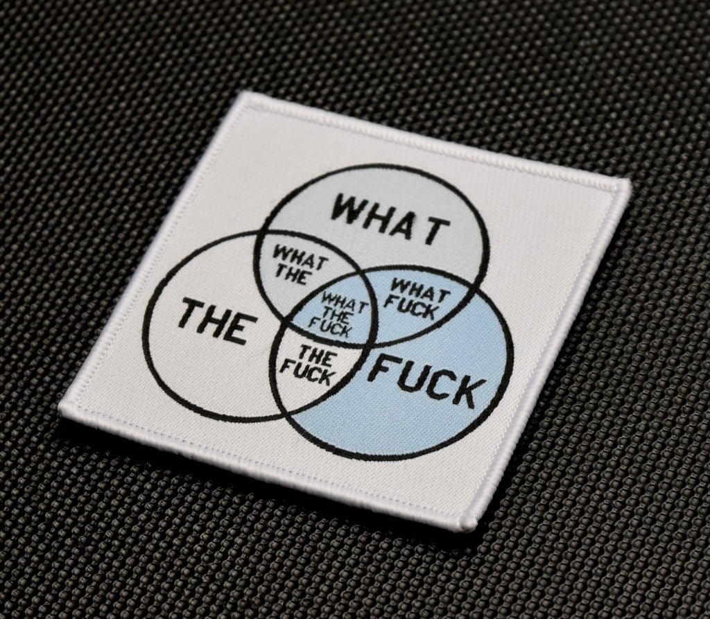 What The Fuck Venn Diagram Woven Morale Patch Set