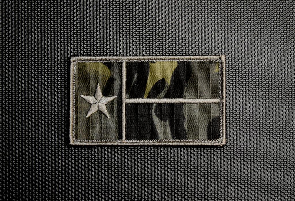 Multicam Black Texas State Flag Patch