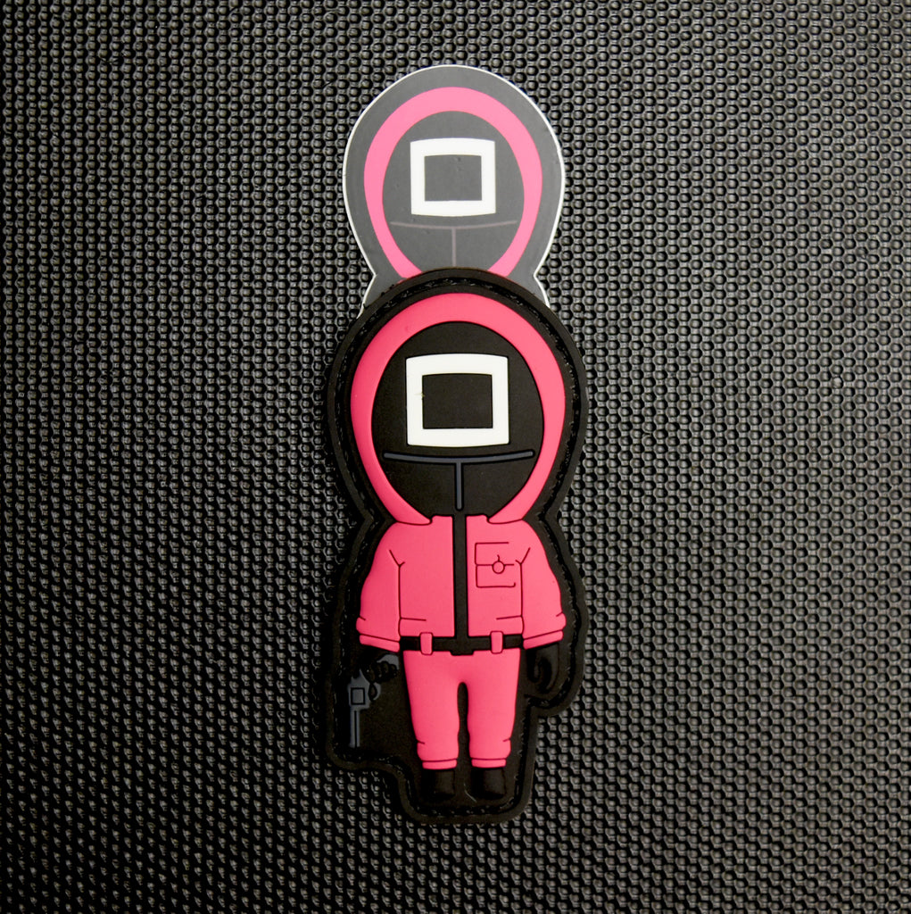Squid Game Manager 3D PVC Patch & Sticker Set