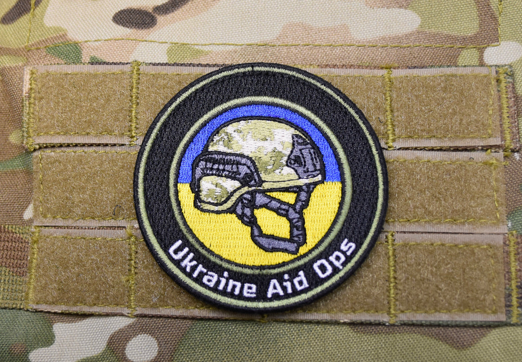 Ukraine Aid Ops Embroidered Charity Fundraiser Patch